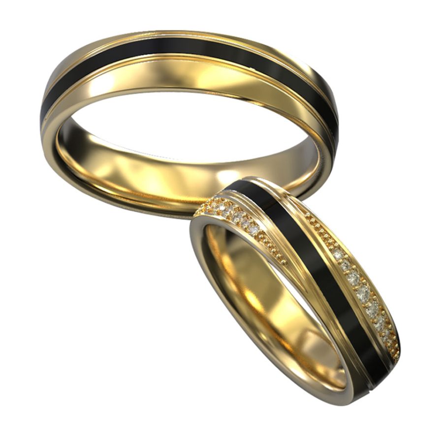 YELLOW & ENAMEL BAND