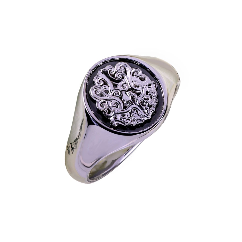 TREE OF LIFE ENGRAVED MEN RING