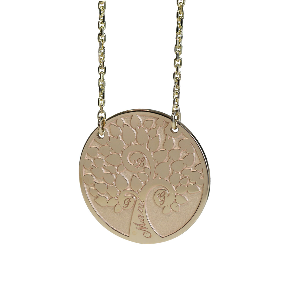 TREE OF LIFE ENGRAVED PENDANT