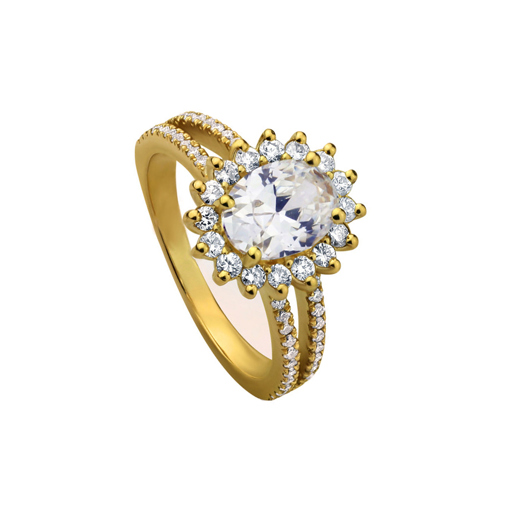 DOUBLE PAVE HALO RING 