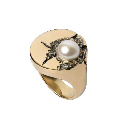 PEARL ASTEROID RING