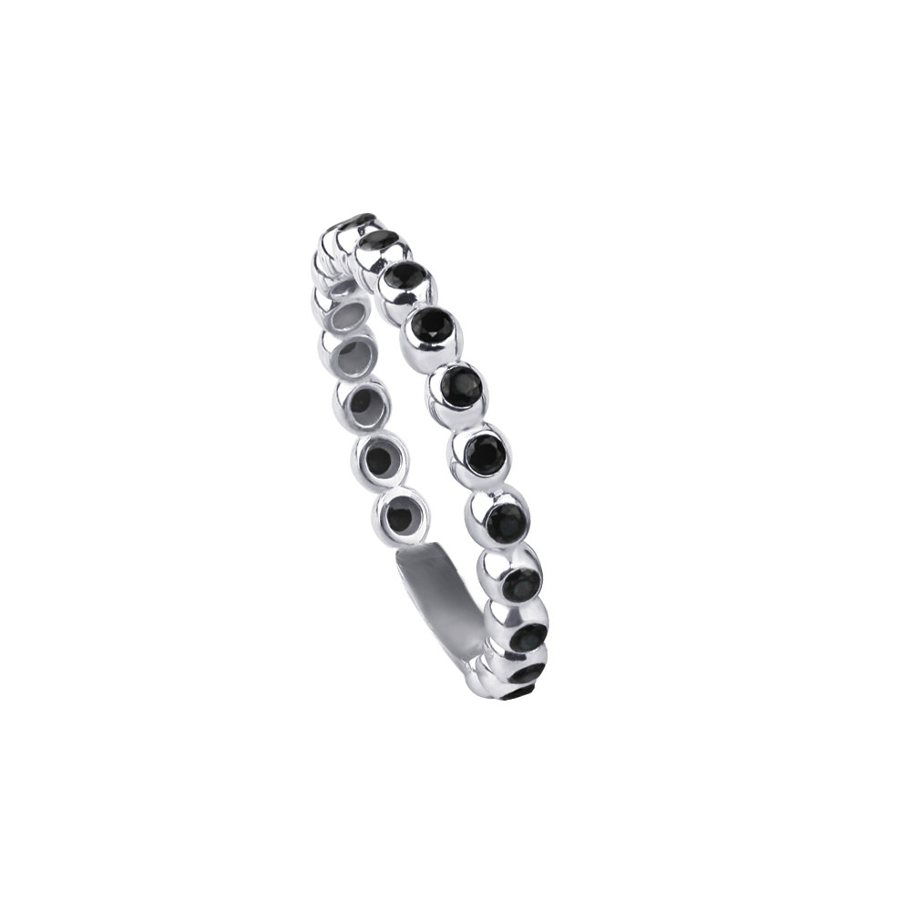 PERLE BLACK ZIRCON RING 