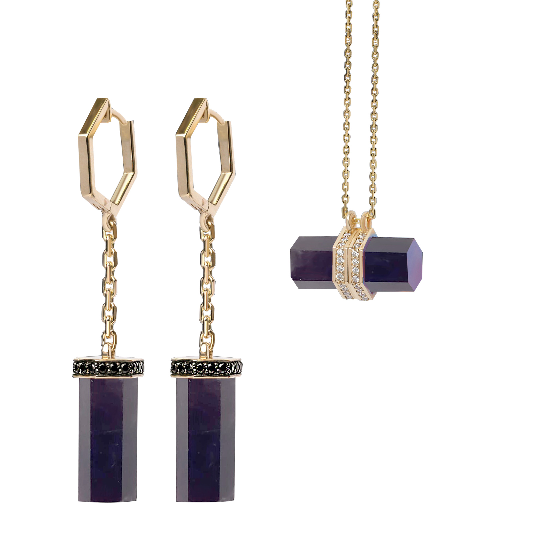 Amethyst Time Capsule set