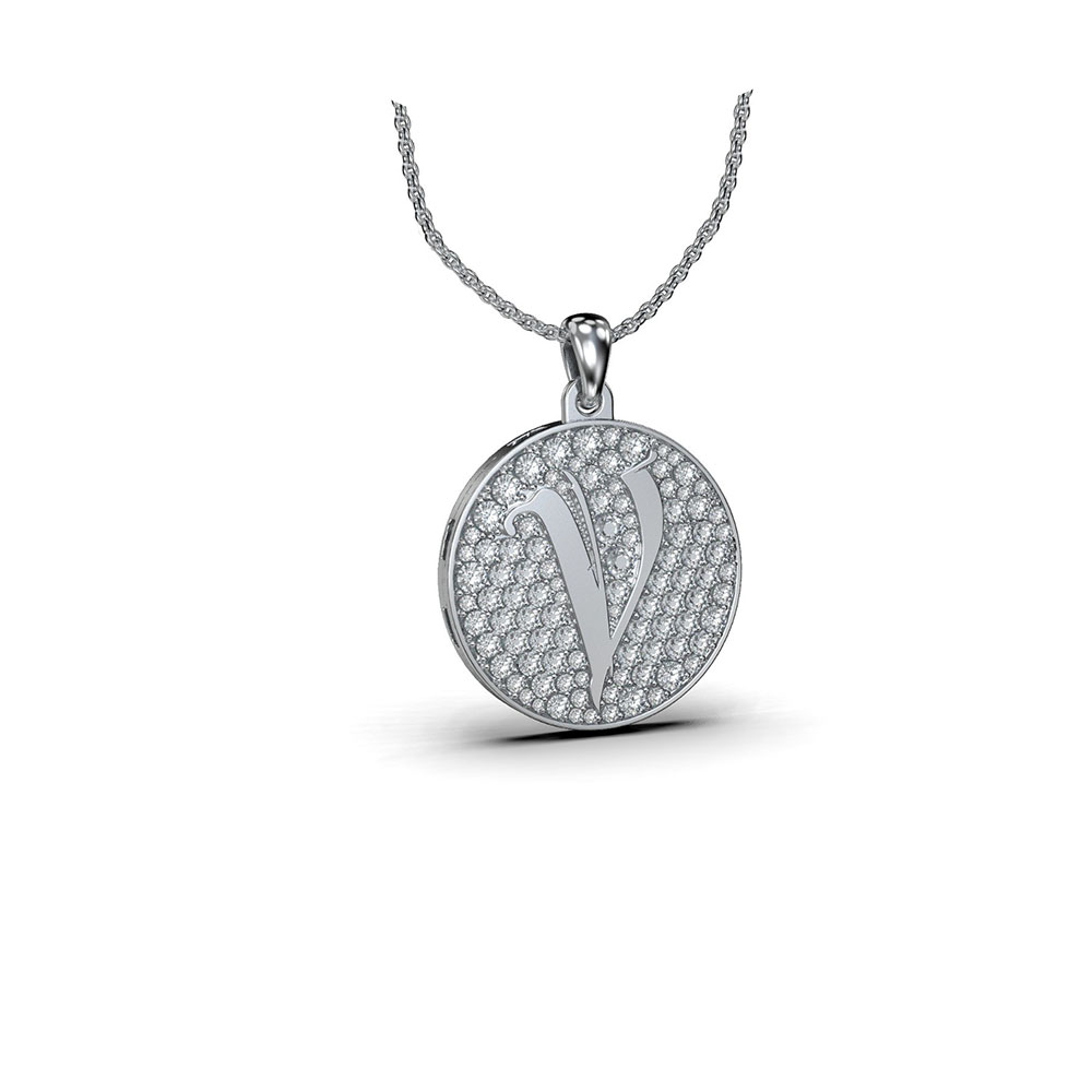 PERSONALIZED PAVE PENDANT