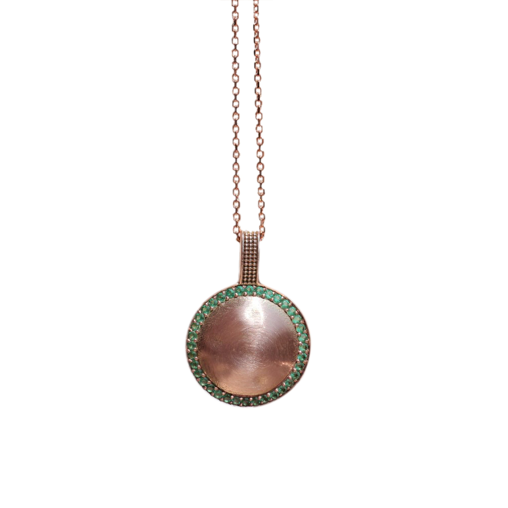 May Birthstone Personalized Necklace
