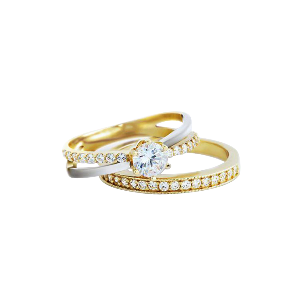 PAVE BRIDAL SET 