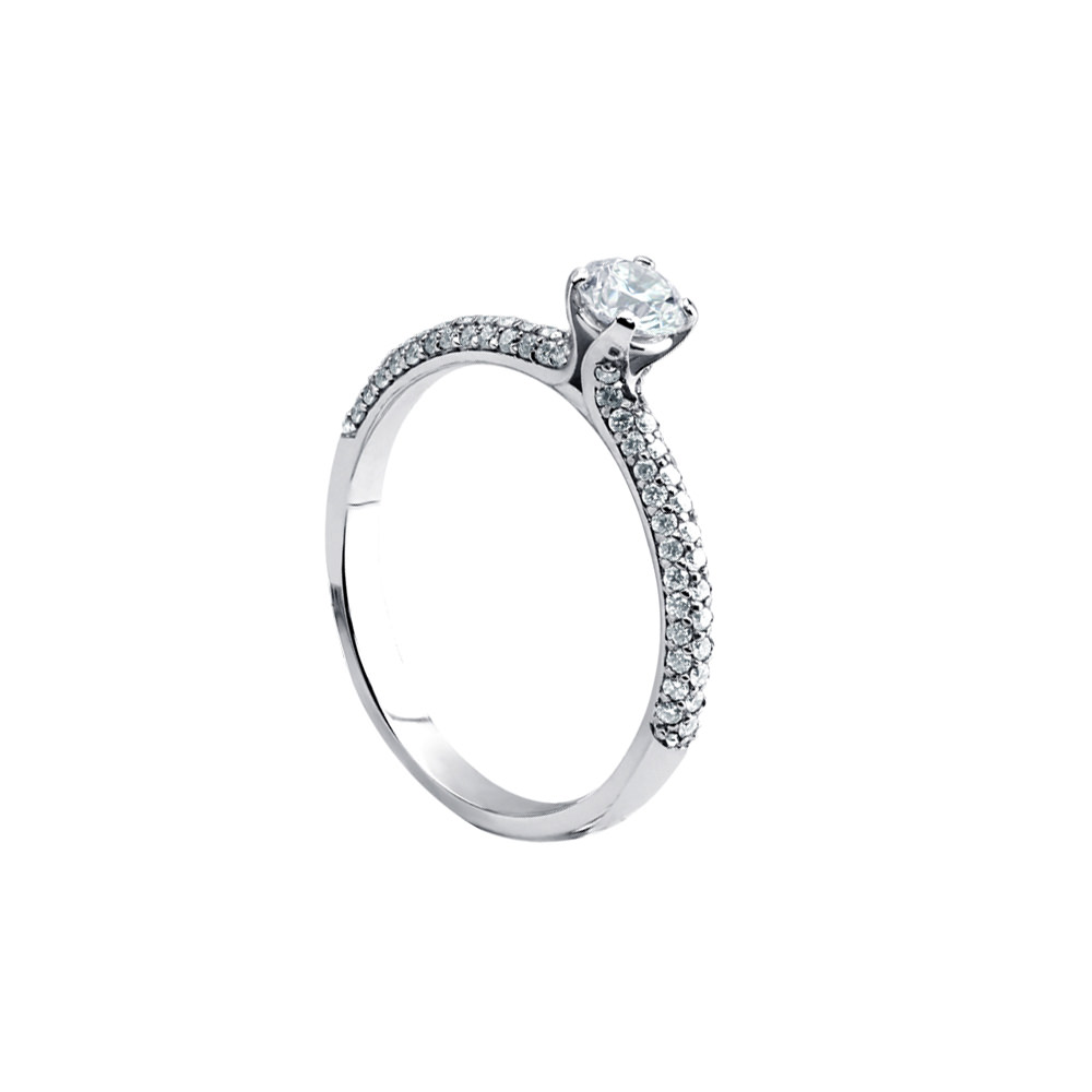 PIRRO MOTIF PAVE SOLITAIRE 