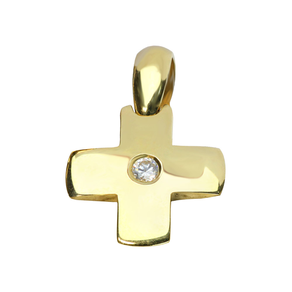 YELLOU GOLD CROSS PENDANT