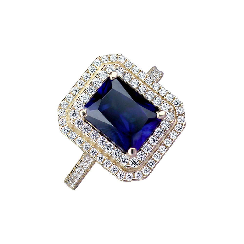 DOUBLE HALO CLASSY SAPPHIRE