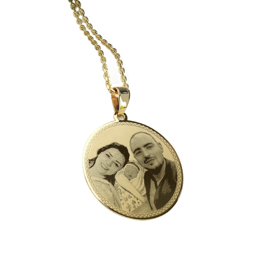 3D PORTRAIT ENGRAVED MEDALLION