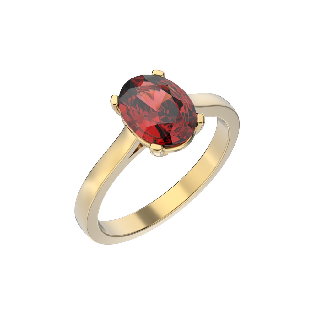 CLASSIC OVAL RUBY RING