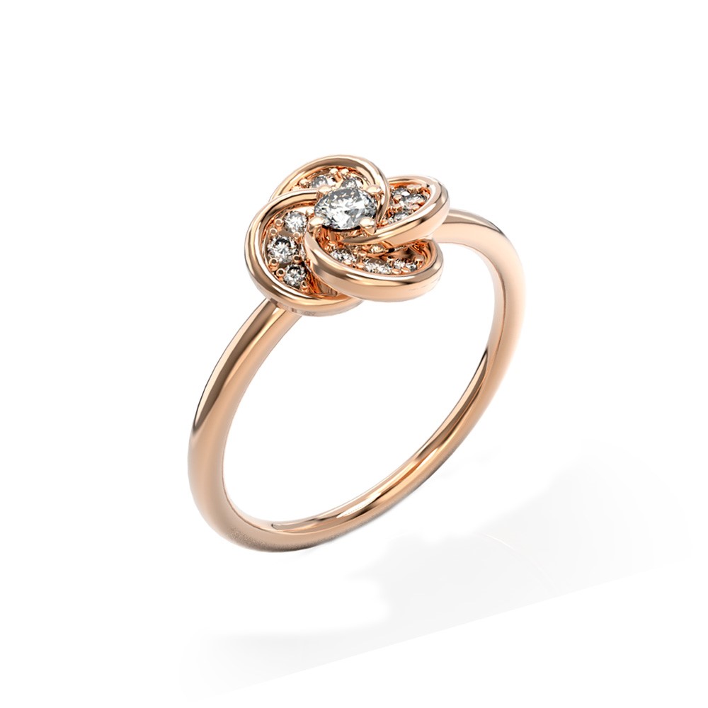 ROSE GOLD FLORAL RING