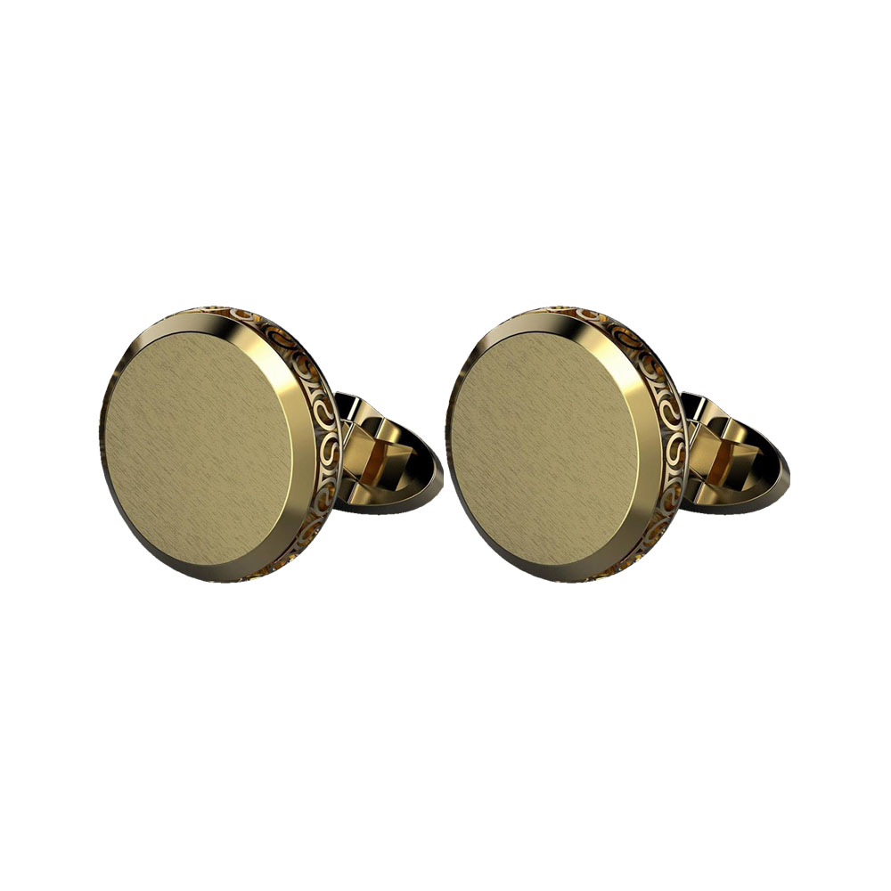 YELLOW GOLD CUFFLINKS