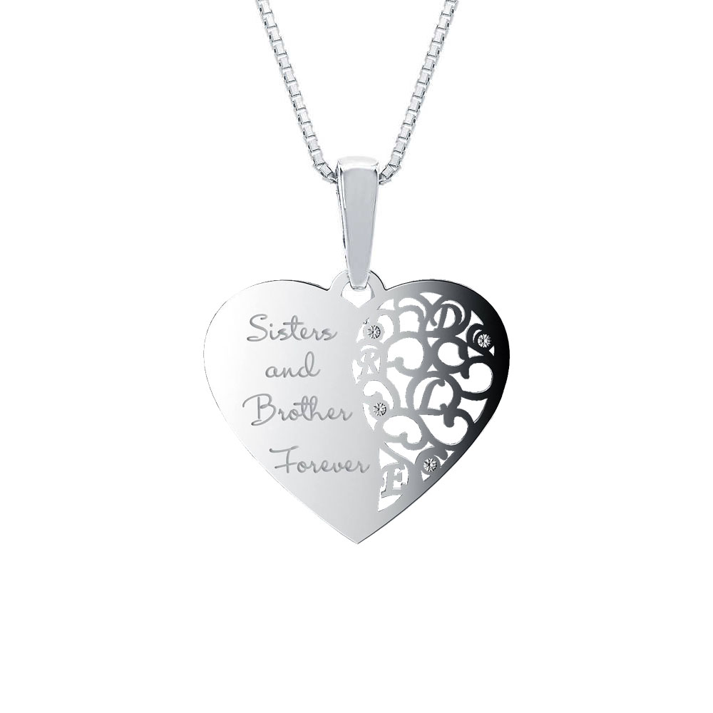 ZIRCONIUM HEART PENDANT