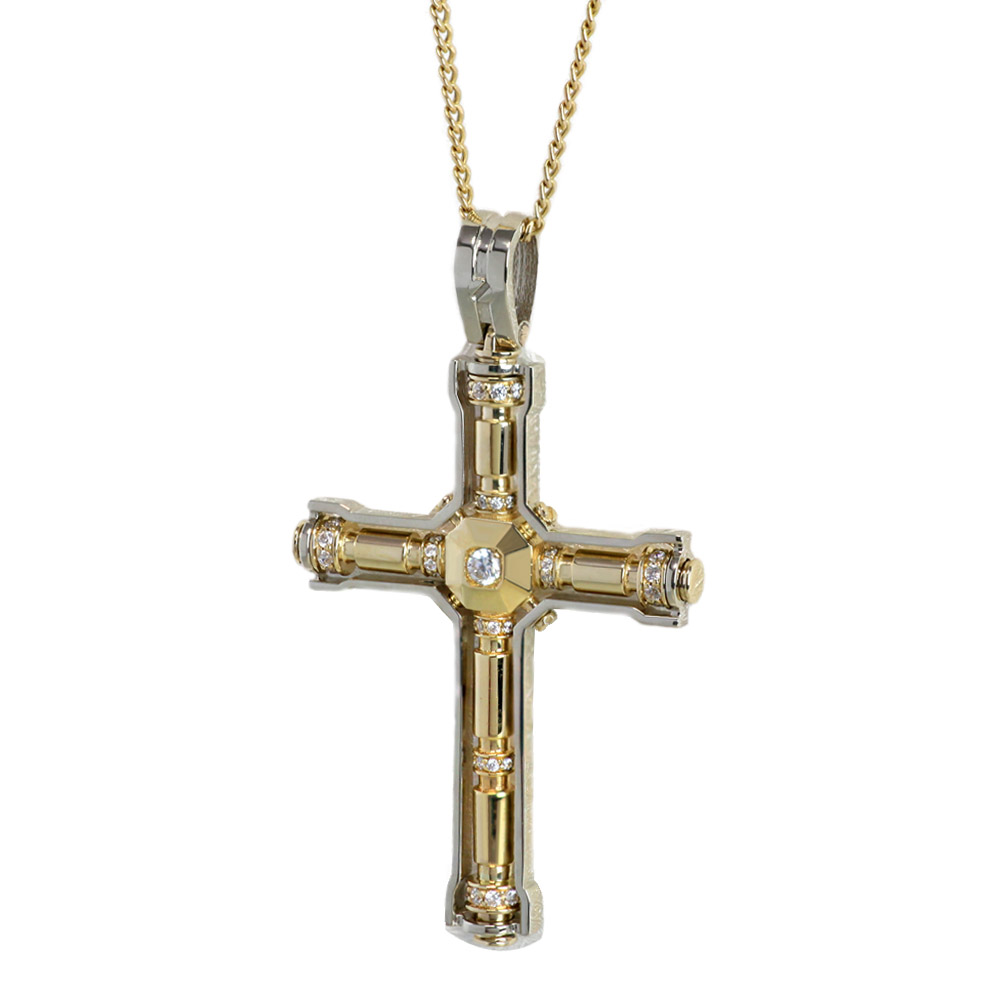  YELLOW GOLD CROSS FOR NECKLACE