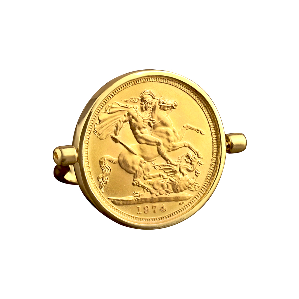 DOUBLE SIDED COIN RING 