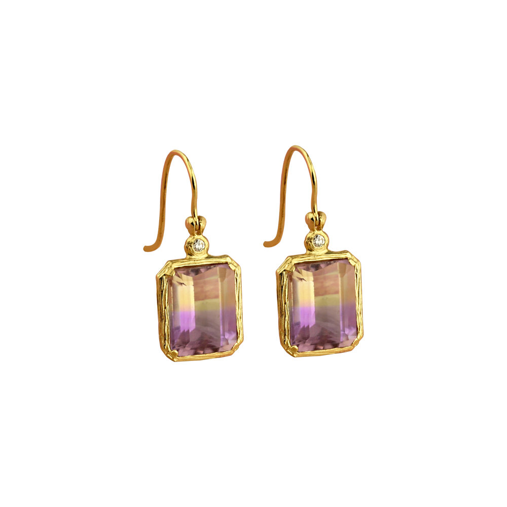 PIRRO AMETRINE DROP EARRINGS 